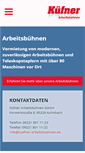 Mobile Screenshot of kuefner-arbeitsbuehnen.de